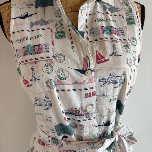 J. Crew Factory Postcard Travel Dress - Picture 5 of 7